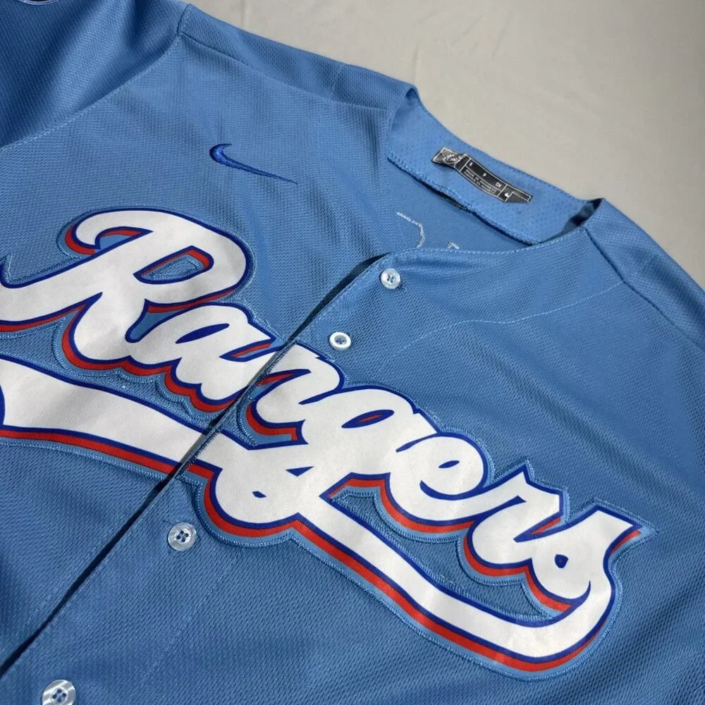 Nike Texas Rangers MLB Corey Seager #5 Jersey Limited Light Blue Sz S